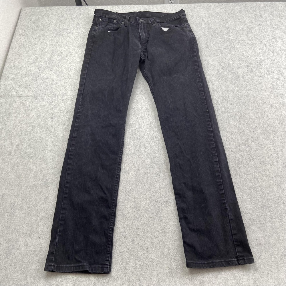 Levis 559 Jeans Mens 32x34 (31x31) Black Relaxed Straight Stretch Denim Pants